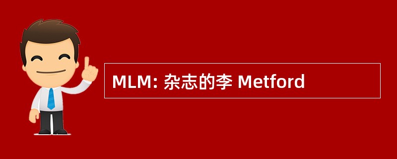 MLM: 杂志的李 Metford