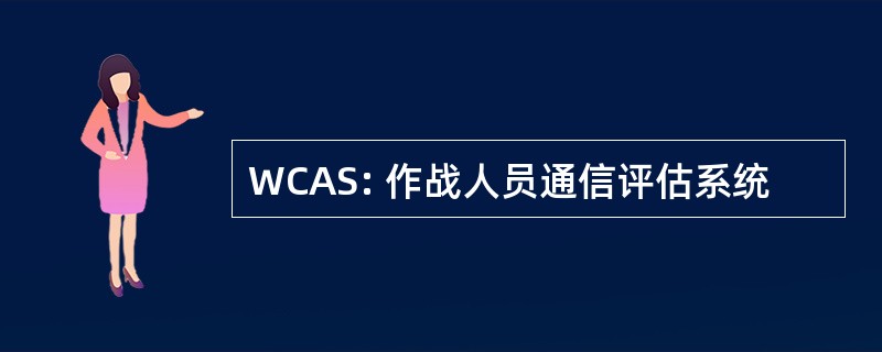 WCAS: 作战人员通信评估系统