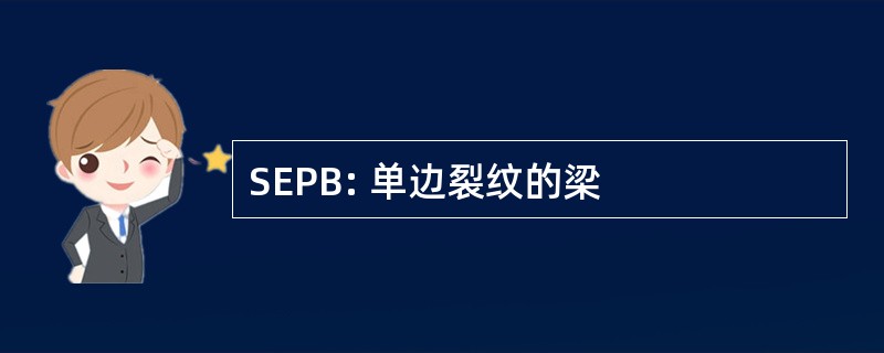 SEPB: 单边裂纹的梁