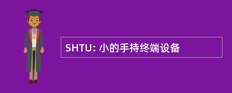 SHTU: 小的手持终端设备