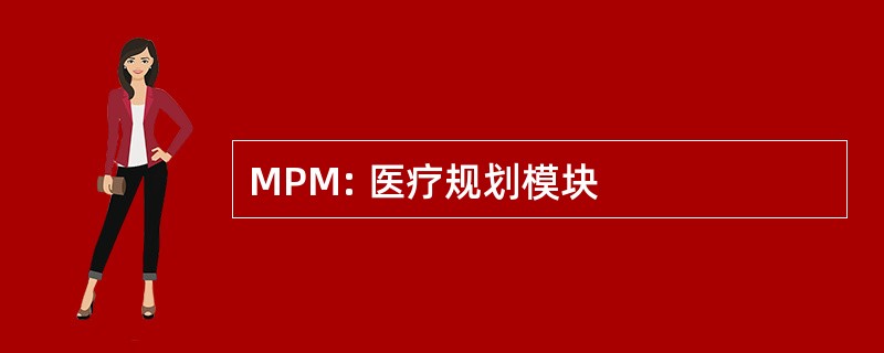 MPM: 医疗规划模块