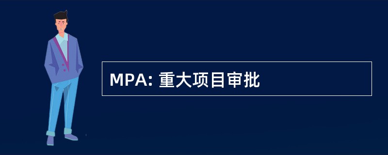 MPA: 重大项目审批