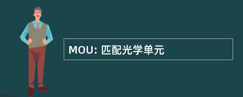 MOU: 匹配光学单元