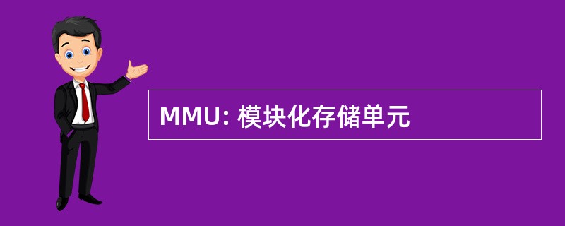 MMU: 模块化存储单元