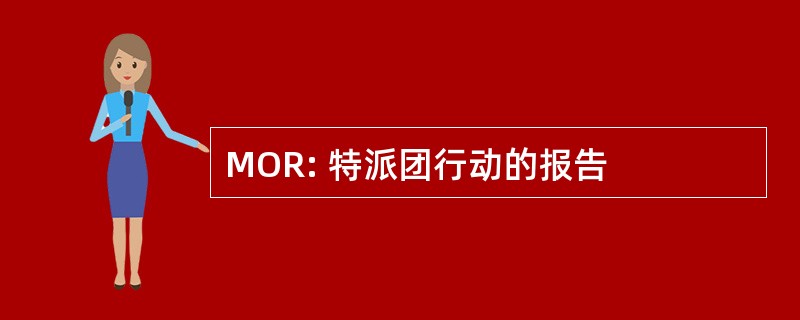 MOR: 特派团行动的报告