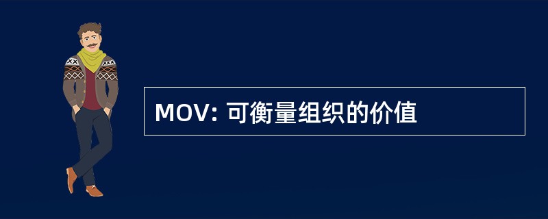 MOV: 可衡量组织的价值