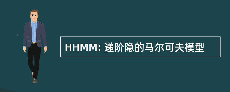 HHMM: 递阶隐的马尔可夫模型