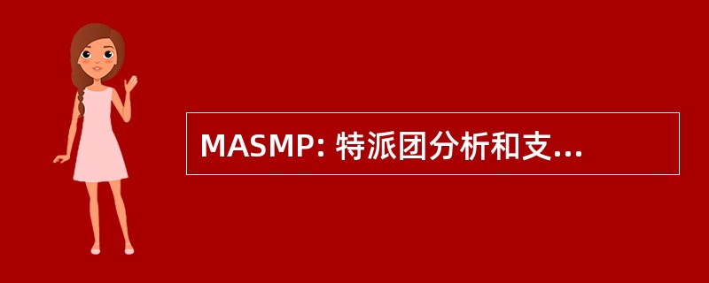 MASMP: 特派团分析和支持管理计划