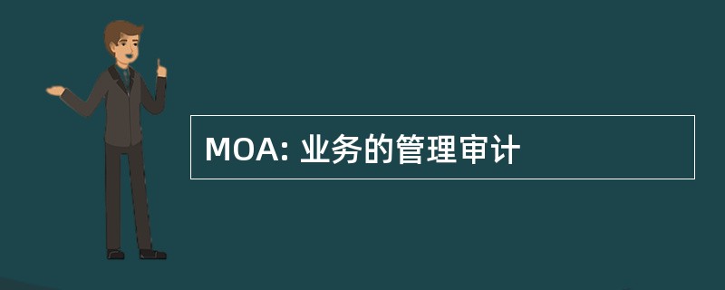 MOA: 业务的管理审计