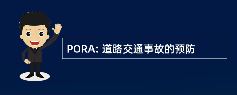 PORA: 道路交通事故的预防