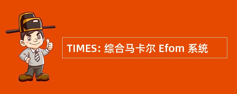 TIMES: 综合马卡尔 Efom 系统