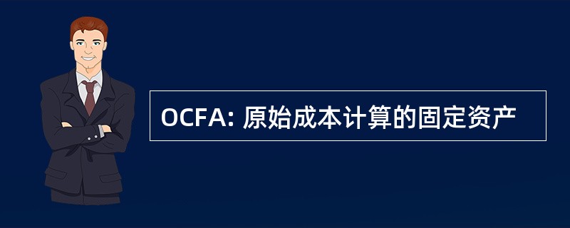 OCFA: 原始成本计算的固定资产