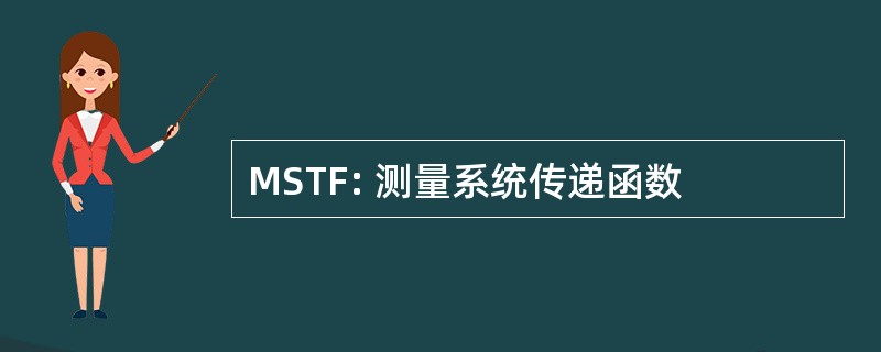 MSTF: 测量系统传递函数