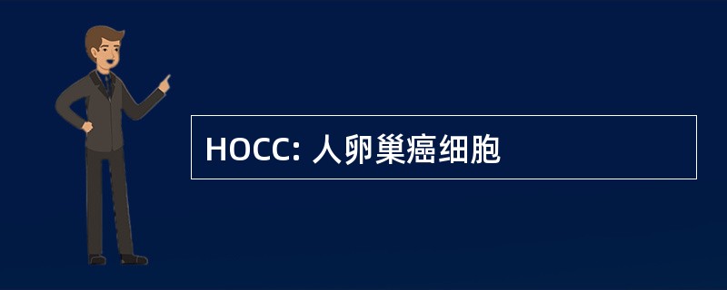 HOCC: 人卵巢癌细胞