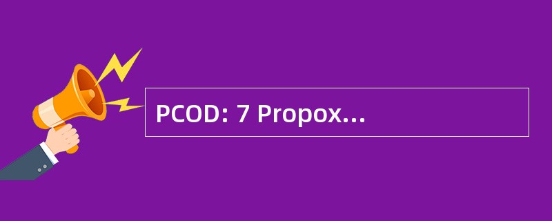 PCOD: 7 Propoxycoumarin O-Depropylase