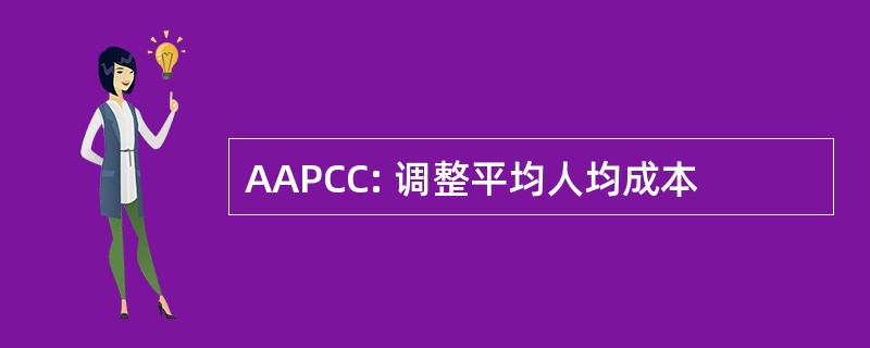 AAPCC: 调整平均人均成本