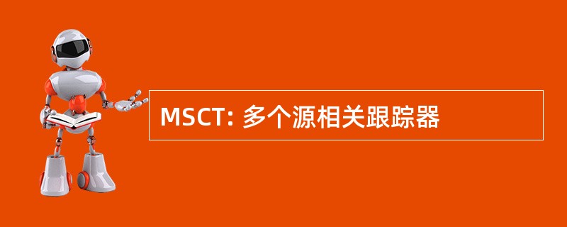 MSCT: 多个源相关跟踪器