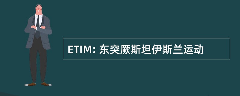 ETIM: 东突厥斯坦伊斯兰运动