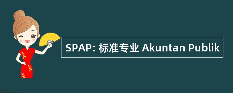 SPAP: 标准专业 Akuntan Publik