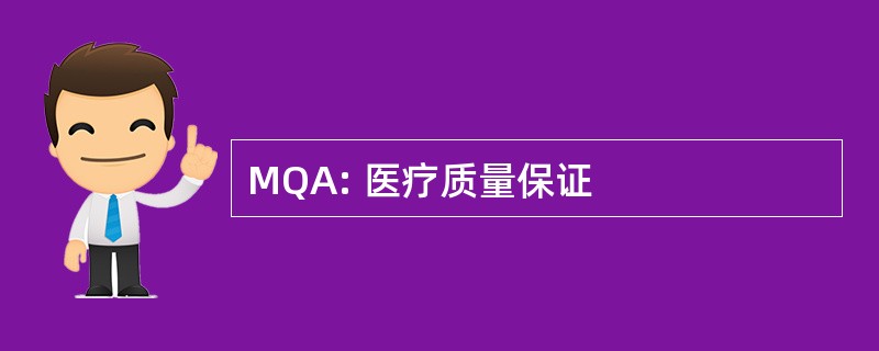 MQA: 医疗质量保证