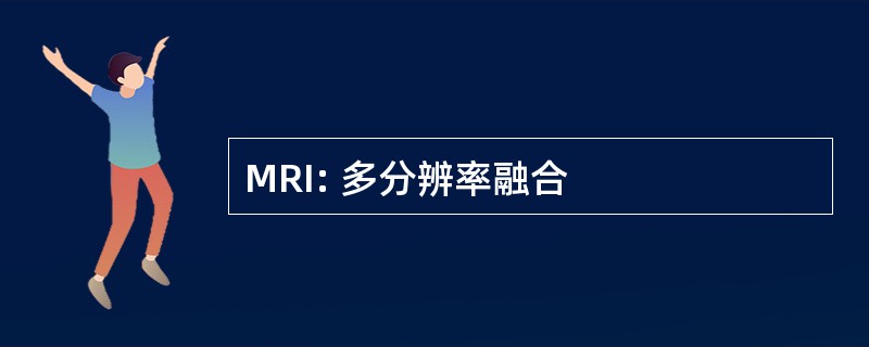 MRI: 多分辨率融合