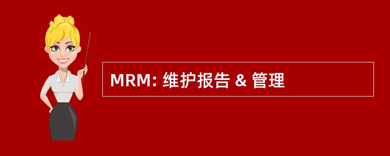 MRM: 维护报告 & 管理