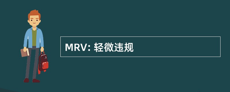 MRV: 轻微违规