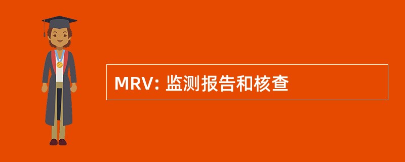 MRV: 监测报告和核查