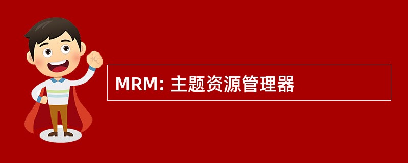 MRM: 主题资源管理器