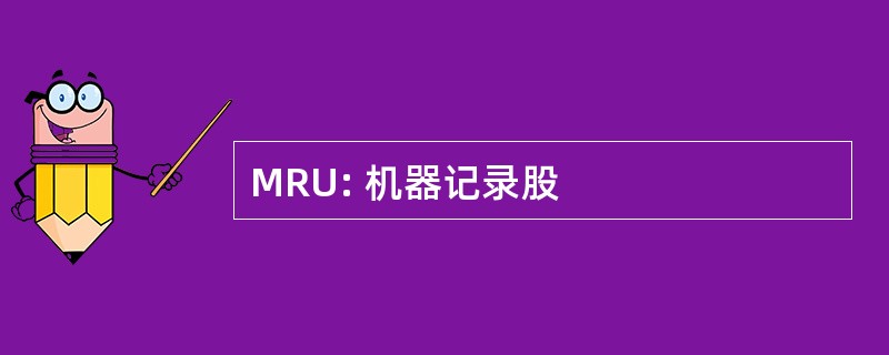 MRU: 机器记录股