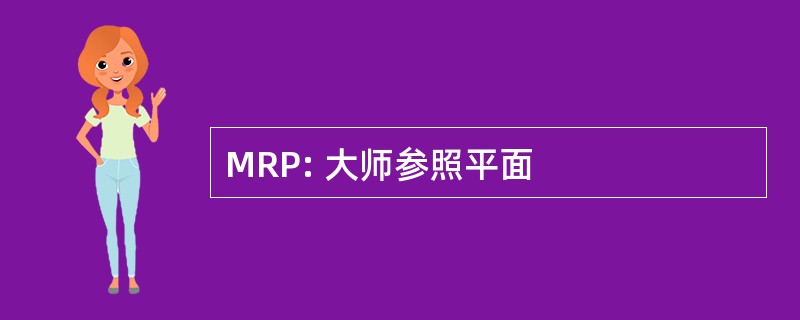 MRP: 大师参照平面