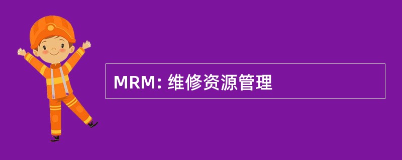 MRM: 维修资源管理