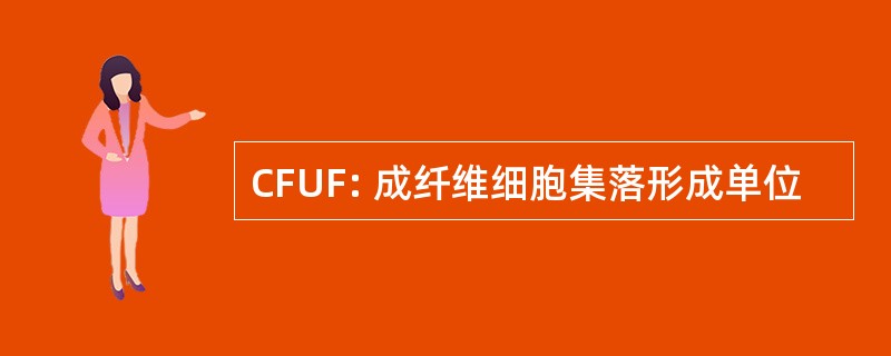 CFUF: 成纤维细胞集落形成单位