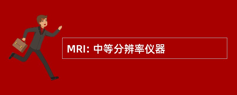 MRI: 中等分辨率仪器