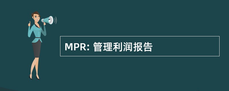 MPR: 管理利润报告