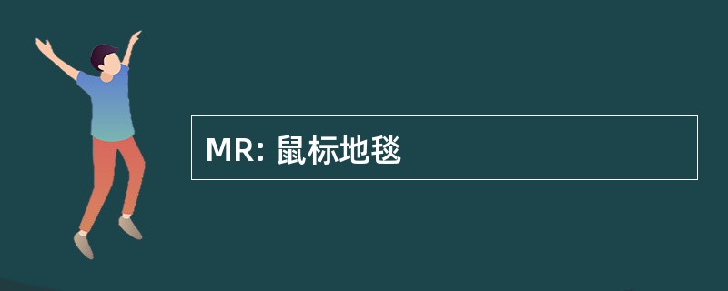 MR: 鼠标地毯