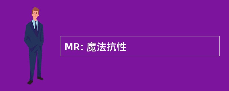 MR: 魔法抗性