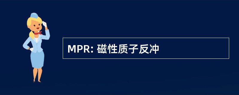 MPR: 磁性质子反冲