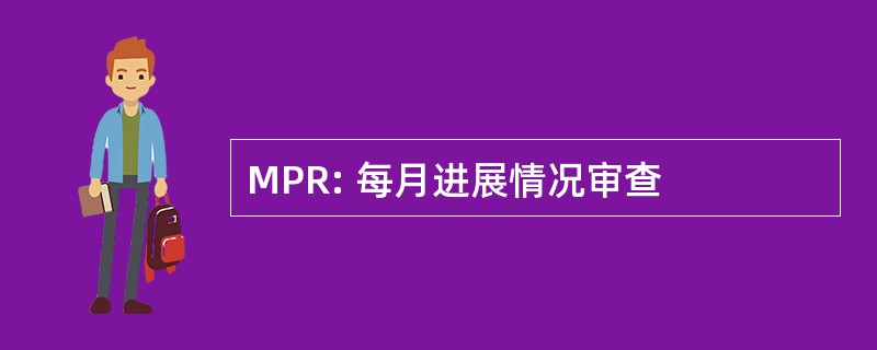 MPR: 每月进展情况审查