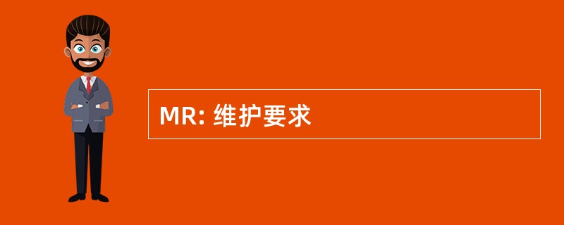 MR: 维护要求