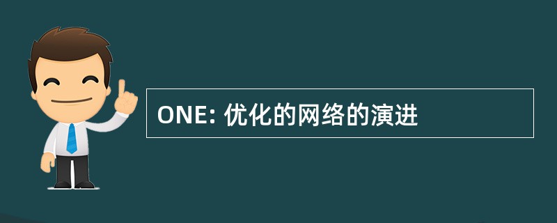 ONE: 优化的网络的演进