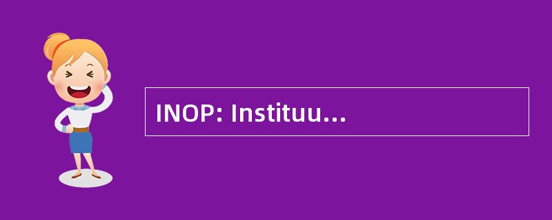 INOP: Instituut 客厅国立 Onderwijs Promotie