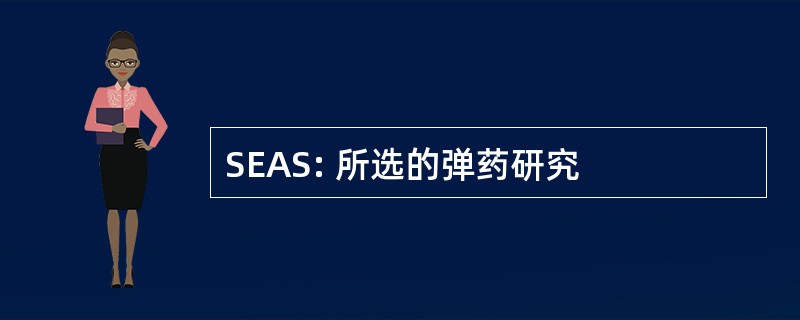 SEAS: 所选的弹药研究