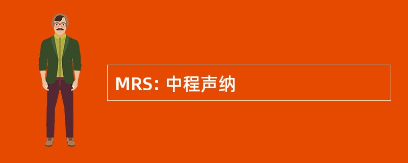 MRS: 中程声纳