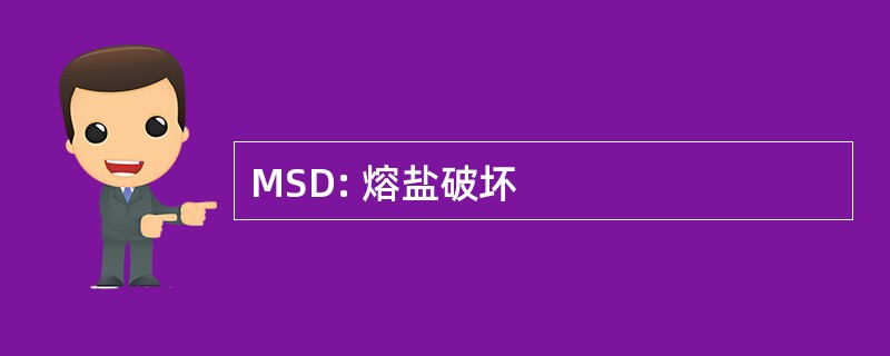 MSD: 熔盐破坏