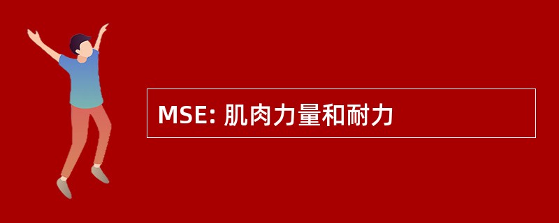 MSE: 肌肉力量和耐力