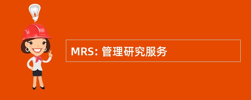 MRS: 管理研究服务