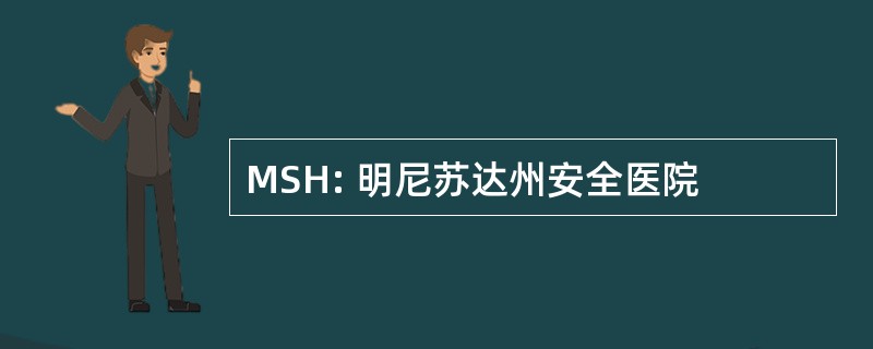 MSH: 明尼苏达州安全医院