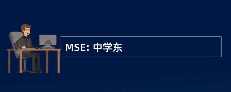 MSE: 中学东