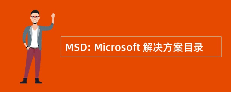 MSD: Microsoft 解决方案目录